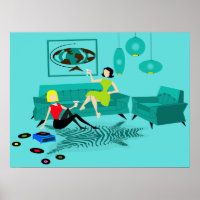 Poster de la nuit de Retro GIrls