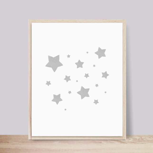 Poster de la Nursery Stars Grey (Créateur téléchargé)