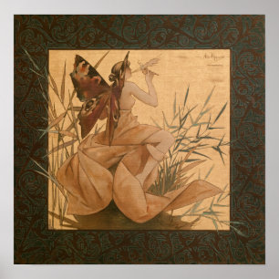 Poster de la nymphe ailée de Riquer CC0097