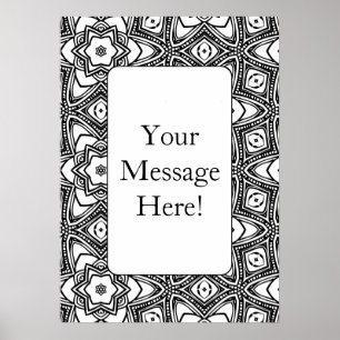 Poster de la page de coloration pour adultes du ca