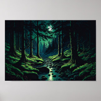 Poster de la paix dans la forêt