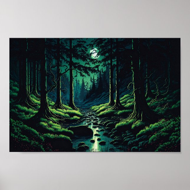 Poster de la paix dans la forêt (Devant)