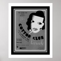 Poster de la parade Art Déco 1934 Cotton Club