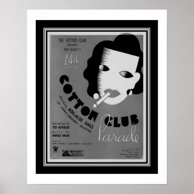 Poster de la parade Art Déco 1934 Cotton Club (Devant)