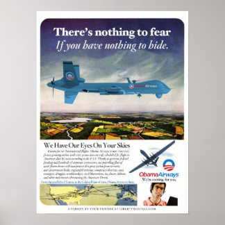 Poster de la parodie de drone Obama Airways
