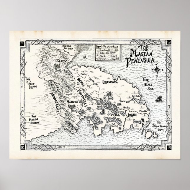 Poster de la péninsule magique (Devant)