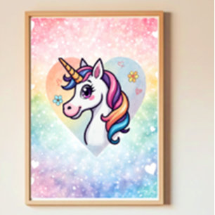 Poster de la pépinière de licorne magique