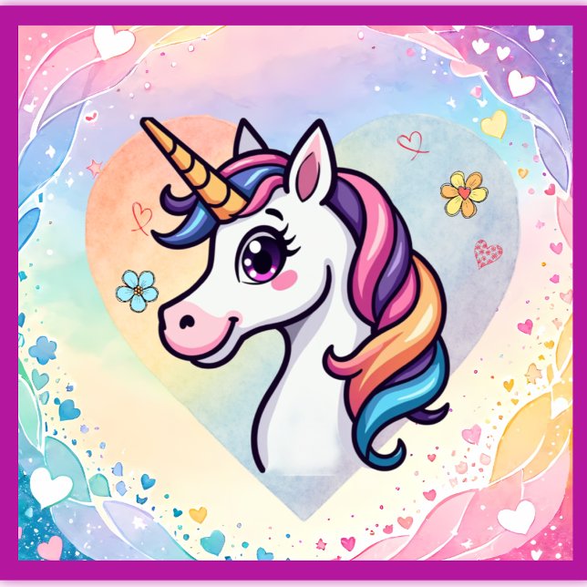 Poster de la pépinière de licorne magique (Créateur téléchargé)