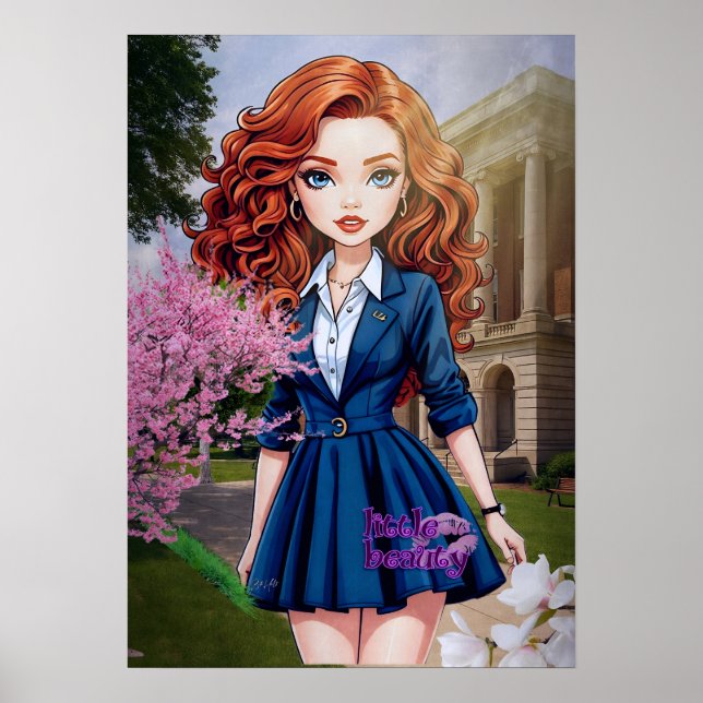 Poster de la petite beauté sur le campus (Devant)