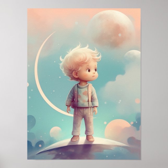 Poster de la petite infirmière petit garçon dormir (Devant)