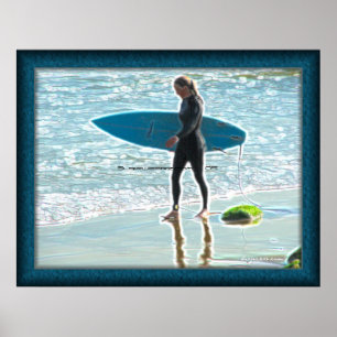 Poster de la petite surfeuse