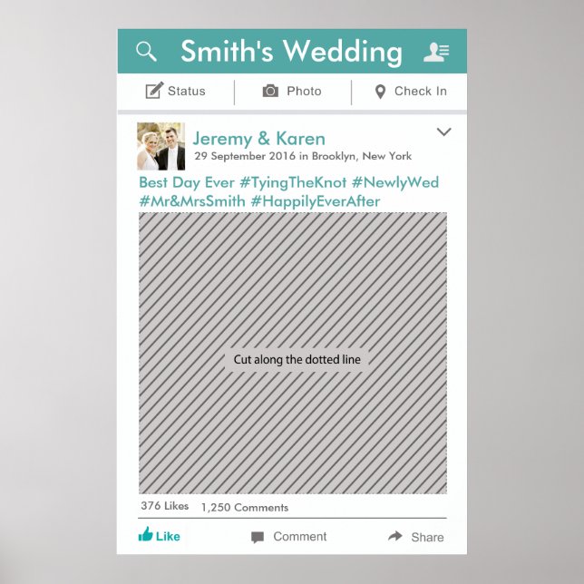 Poster de la photo du groupe de médias sociaux (Devant)