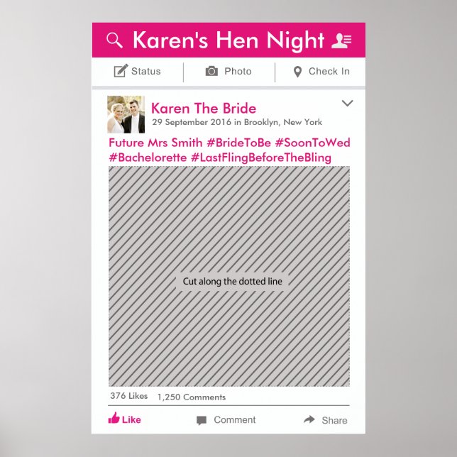 Poster de la photo du groupe de médias sociaux (Devant)