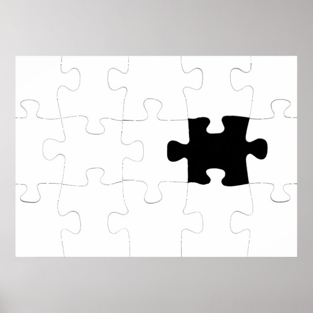 Poster de la pièce manquante au puzzle (Devant)