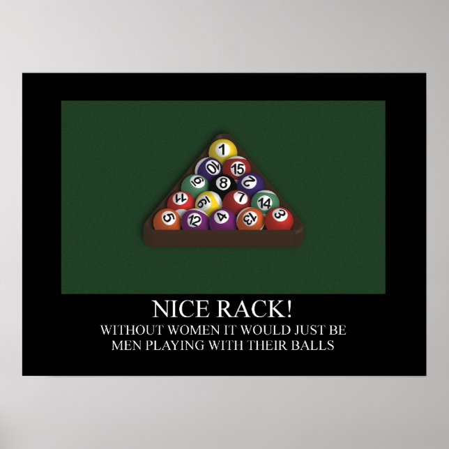 Poster de la piscine de billard NICE RACK (Devant)