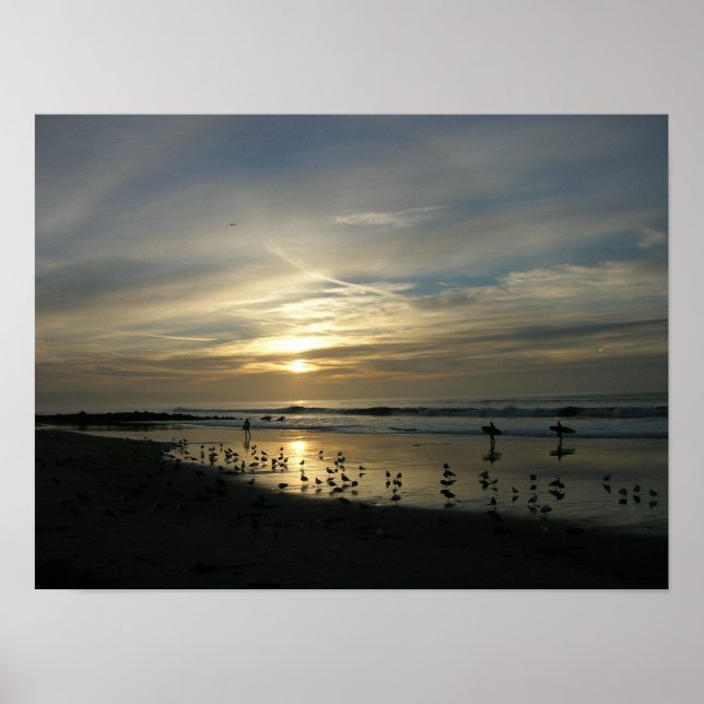 Poster de la plage de Sunset Capitola (Devant)
