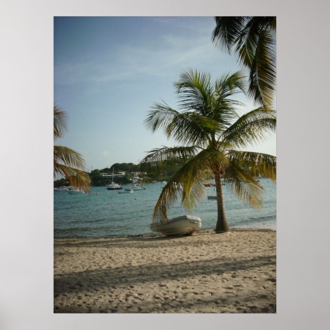 Poster de la plage St. Thomas (Devant)