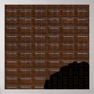 Poster de la pointe de chocolat