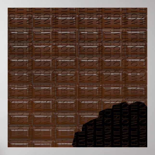 Poster de la pointe de chocolat (Devant)