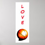 Poster de la porte de basket-ball Pop Art Love<br><div class="desc">Posters de motivation Sport Imprimantes - Basketball Photographie Ordinateur Art</div>