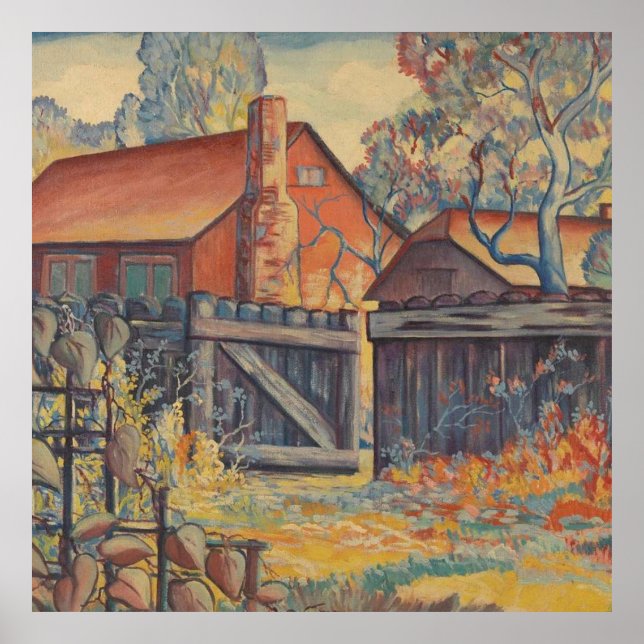 Poster de la porte de jardin de la ferme (Devant)