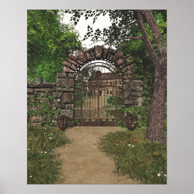 Poster de la porte du jardin (Devant)