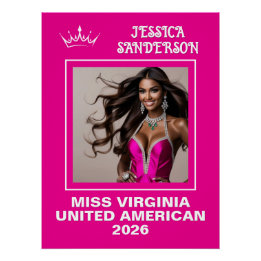 Poster de la porte du Titleholder Envoi Pageant