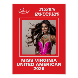 Poster de la porte du Titleholder Envoi Pageant