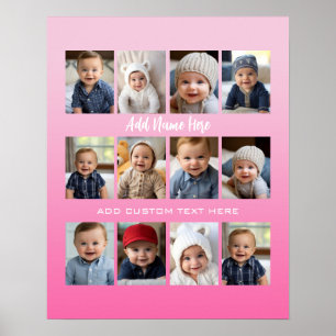 Poster de la première année du bébé/Imprimer colla