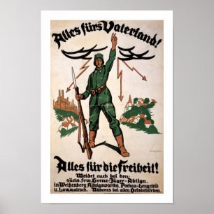 Poster de la Première Guerre mondiale Alles Furs V
