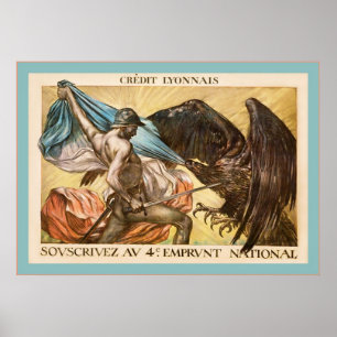 Poster de la première guerre mondiale vintage