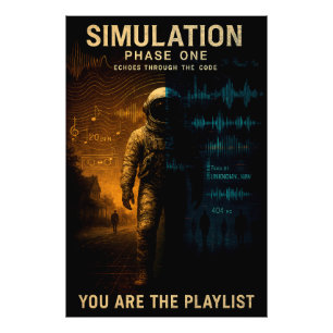 Poster de la première phase de simulation - Glitch