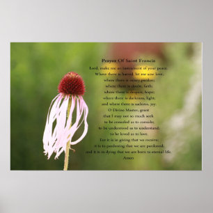 Poster de la prière Saint François