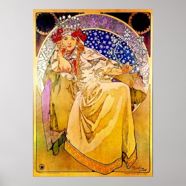 Poster de la princesse Hyacinth par Alphonse Mucha (Devant)