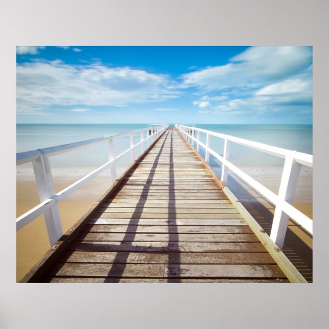Poster de la promenade de plage (Devant)