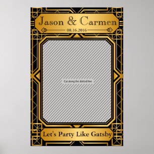 Poster de la Prop Mariage Gatsby pour Photo Booth
