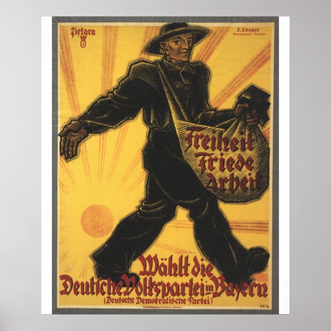 Poster de la propagande pour la liberté (Devant)