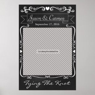 Poster de la prothèse Mariage Chalkboard pour stan