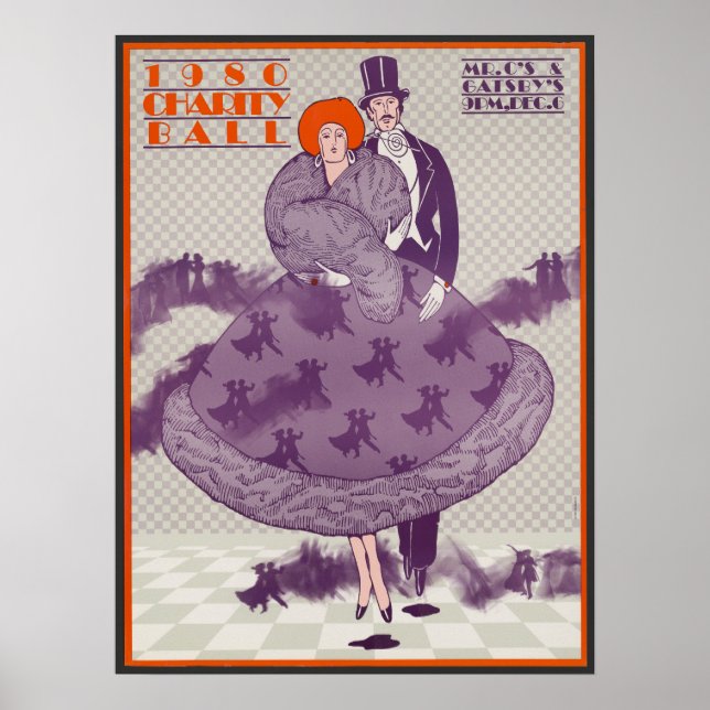Poster de la publicité de la balle de bienfaisance (Devant)