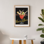 Poster de la publicité pour le vin Vintage 'Vlan d<br><div class="desc">Reproduction époustouflante de l'original de la marque d'alcool française Retro Art Déco Vlan Du Bernie poster vintage,  vers 1920,  ravit les cuisines,  les salles à manger et les espaces bar.</div>