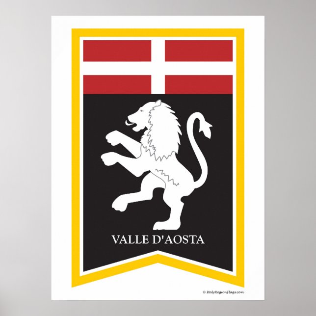 Poster de la région de Valle D'Aosta (Devant)