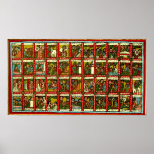 Poster de la reine de Sheba et du roi Salomon