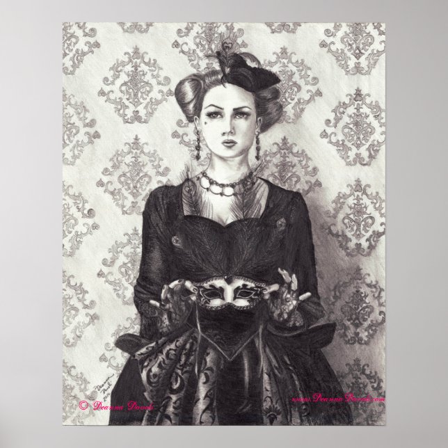 Poster de la Reine des Coeurs Queen of Hearts Art (Devant)