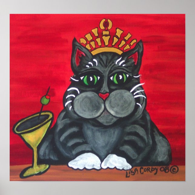 Poster de la reine du chat (Devant)