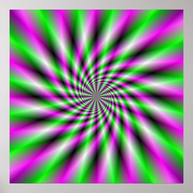 Poster de la roue de rotation de néon (Devant)