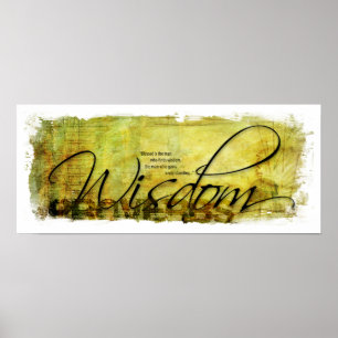 Poster de la sagesse des proverbes