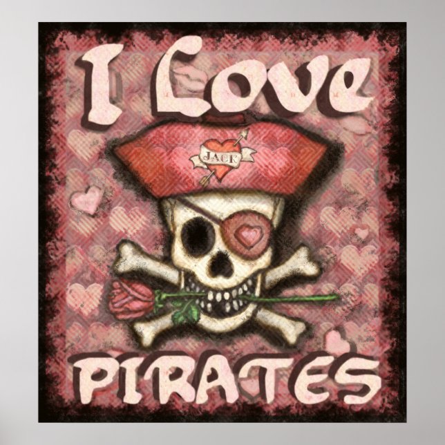 Poster de la Saint Valentin Pirate (Devant)