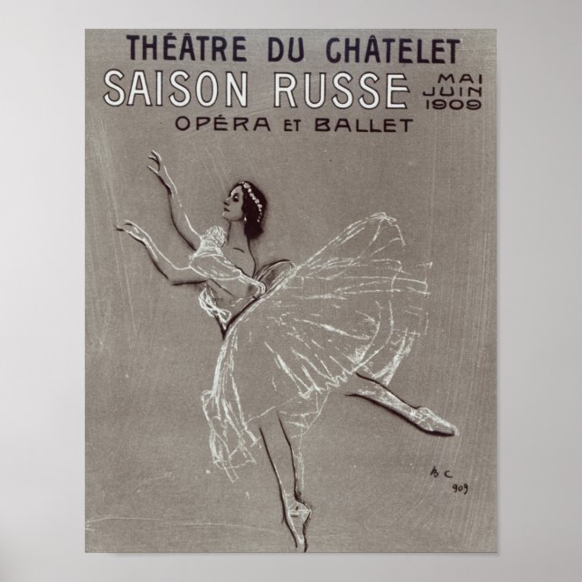 Poster de la 'Saison Russe' (Devant)