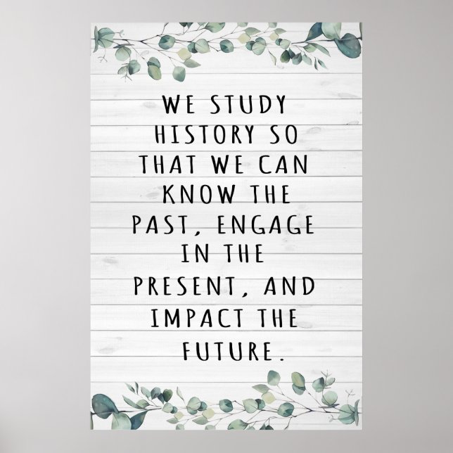 Poster de la salle de classe de professeur d'histo (Devant)