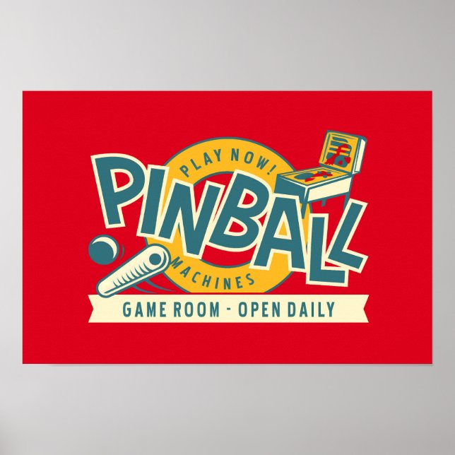Poster de la salle de jeu Pinball Machines #18 (Devant)